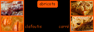 lien recette de clafoutis et carrs aux abricots
